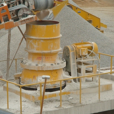 Machacamiento hidráulico de la roca del control del PLC de la trituradora del cono del solo cilindro