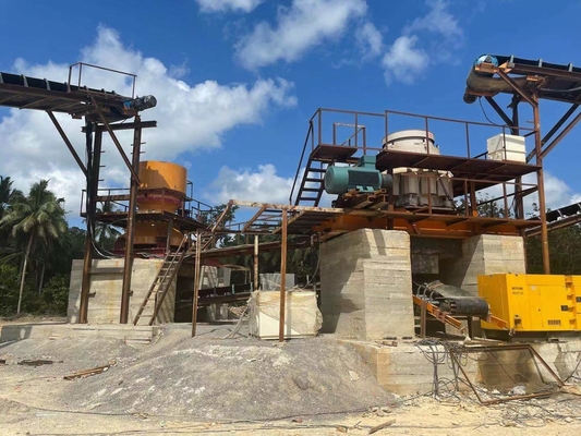 Explotación minera de la mina ISO9001 que machaca la trituradora primaria y secundaria de la planta